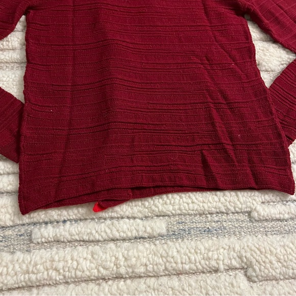 NWT Burgundy Fine Gauge Sweater - Picture 7 of 7